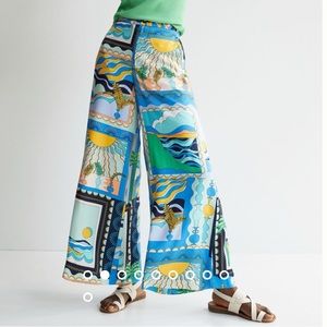 Maeve Anthropologie Tropical Print Pants Size 4